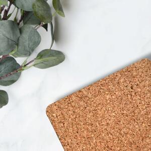 STAMIDESIGN Dubová tácka na kávu "Lisabon" Dizajn: Korkový spodok - s logom 13x21cm