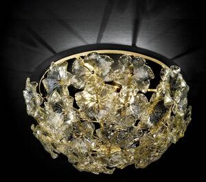 Kvetinové stropné svietidlo Lotvs muránske sklo