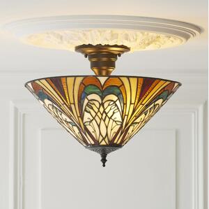 Endon 111905 - Prisadený luster Tiffany HECTOR 3xE27/10W/230V, priemer 40 cm