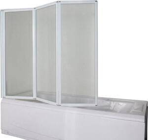 SKLADACIA VAŇOVÁ ZÁSTENA, biela, 130/121 cm XXXL - Vybavenie kúpeľne, Online Only