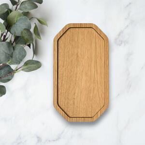STAMIDESIGN Dubová tácka na kávu "Lisabon" Dizajn: Korkový spodok - bez loga 13x21cm