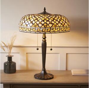 Endon 112178 - Stolná lampa Tiffany MILLE FEUX 2xE14/40W/230V priemer 45 cm