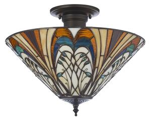 Endon 111905 - Prisadený luster Tiffany HECTOR 3xE27/10W/230V, priemer 40 cm