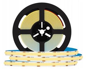 BERGE LED pásik - COB - 60W - 12W/m - IP44 - 12V - 5m - neutrálna biela