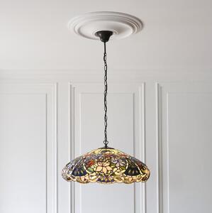 Endon 112193 - Luster na reťazi Tiffany SULLIVAN 3xE27/60W/230V, priemer 57 cm