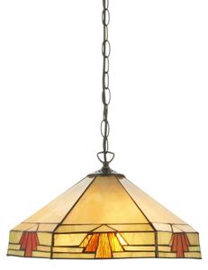 Endon 111989 - Luster na reťazi Tiffany NEVADA 3xE27/10W/230V pr. 40 cm