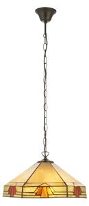 Endon 111989 - Luster na reťazi Tiffany NEVADA 3xE27/10W/230V pr. 40 cm