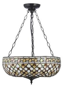 Endon 111882 - Luster na reťazi Tiffany MILLE FEUX 3xE27/10W/230V pr. 45 cm
