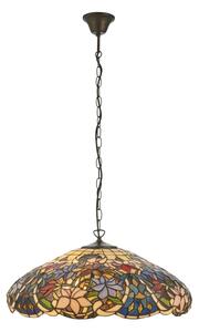 Endon 112193 - Luster na reťazi Tiffany SULLIVAN 3xE27/60W/230V, priemer 57 cm