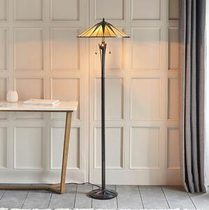 Endon 64041 - Stojacia lampa Tiffany DARK STAR 2xE27/60W/230V priemer 49 cm