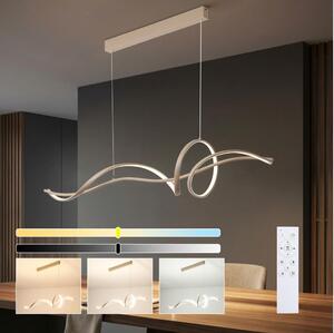Brilagi - stmievateľný LED závesný luster na lanku SIGNATURE LED/55W/230V 120x23 cm béžový + diaľkový ovládač