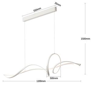 Brilagi - stmievateľný LED luster na lanku SIGNATURE LED/55W/230V 120x23 cm biela + DO