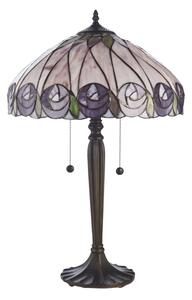Endon 112184 - Stolová lampa Tiffany HUTCHINSON 2xE27/10W/230V pr. 40 cm