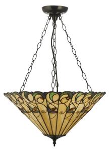 Endon 111881 - Luster na reťazi Tiffany JAMELIA 3xE27/10W/230V priemer 50 cm