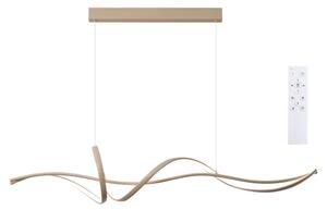 Brilagi - stmievateľný LED závesný luster na lanku SIGNATURE LED/55W/230V 120x23 cm béžový + diaľkový ovládač