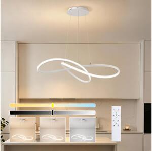 Brilagi - LED stmievateľný luster na lanku INFINITY LED/80W/230V 80x80 cm biela + DO
