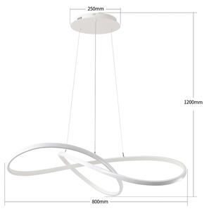 Brilagi - LED stmievateľný luster na lanku INFINITY LED/80W/230V 80x80 cm biela + DO