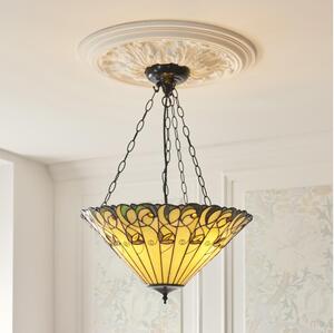 Endon 111881 - Luster na reťazi Tiffany JAMELIA 3xE27/10W/230V priemer 50 cm