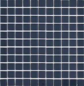 Sklenená mozaika Premium Mosaic tmavě šedá 30x30 cm lesk MOS25DGY