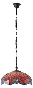 Endon 64081 - Luster na reťazi Tiffany DRAGONFLY 3xE27/60W/230V pr. 41 cm