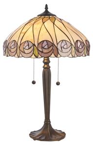 Endon 112184 - Stolová lampa Tiffany HUTCHINSON 2xE27/10W/230V pr. 40 cm