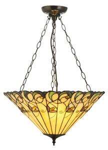 Endon 111881 - Luster na reťazi Tiffany JAMELIA 3xE27/10W/230V priemer 50 cm