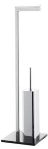 Wc kefa Optima Glass chróm/čierna GLASDRZSTET