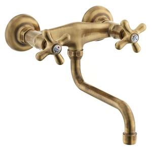 Umývadlová batéria Paffoni Ricordi s otočným ramienkom 150 mm bronz IR161BR