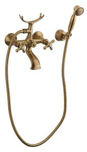 Vaňová batéria Paffoni Ricordi so sprchovacím setom 150 mm bronz IR023BR