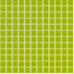 Sklenená mozaika Premium Mosaic zelená 30x30 cm lesk MOS25PI