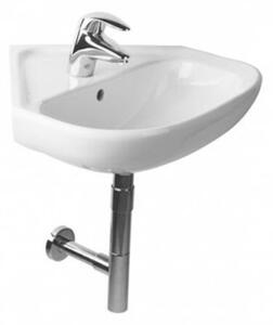 Rohové umývadielko Jika Deep 55x56 cm otvor pre batériu uprostred H8166140001041