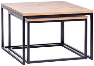 SADA KONFERENČNÝCH STOLÍKOV, drevo, 60-70/40-46/60-70 cm Carryhome - Stolíky do obývačky
