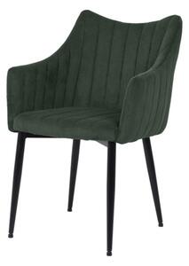 Jedálenská stolička MUNTI zelená/čierna