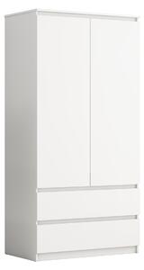 Šatníková skriňa Houseland Starline 02 biela
