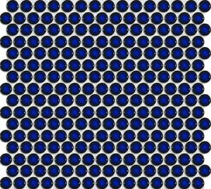 Keramická mozaika Premium Mosaic modrá 30x31 cm lesk MOS19DBL