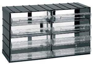 ARTPLAST Organizér 614T 382 x P 148 x H 230 mm s 8 priehľadnými zásuvkami