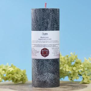 Blokovanie negatívnej energie - čierna sviečka s červeným knôtom