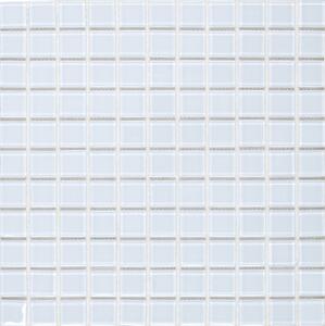 Sklenená mozaika Premium Mosaic bílá 30x30 cm lesk MOS25WH