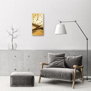 Nástenné hodiny vertikálne Umenie abstrakcie béžová 30x60 cm