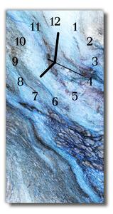 Nástenné hodiny vertikálne Prírodný modrý kameň 30x60 cm