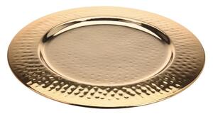 DekorStyle Ozdobný zlatý tanier 32 cm zlatý