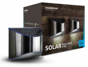 Modee LED solárne nástenné svietidlo ML-WS102, 2 ks
