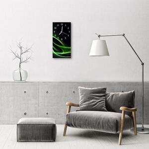 Nástenné hodiny vertikálne Umenie abstrakcia čiernych čiar 30x60 cm