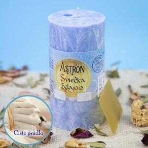 Sviečka želania Astron - valec 11 cm, Čisté prádlo