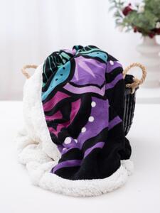 Baránková deka mikroplyš 150 × 200 cm – Mandala fialové