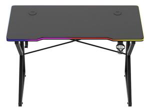 PC stolík Hyperion 1.7 (čierna + viacfarebná) (s LED osvetlením). Vlastná spoľahlivá doprava až k Vám domov. 1087498