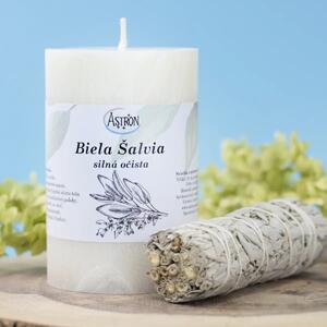 Očista: Sviečka Biela šalvia a vykurovadlo