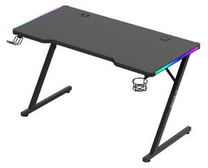 PC stolík Hyperion 2.5 (čierna + viacfarebná) (s LED osvetlením). Vlastná spoľahlivá doprava až k Vám domov. 1087502