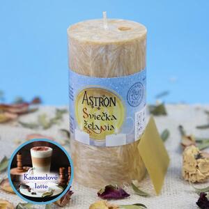 Sviečka želania Astron - valec 11 cm, Karamelové latte