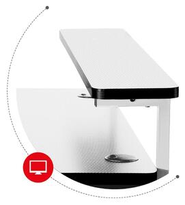 PC stolík Hyperion 5.0 (čierna + biela). Vlastná spoľahlivá doprava až k Vám domov. 1087512